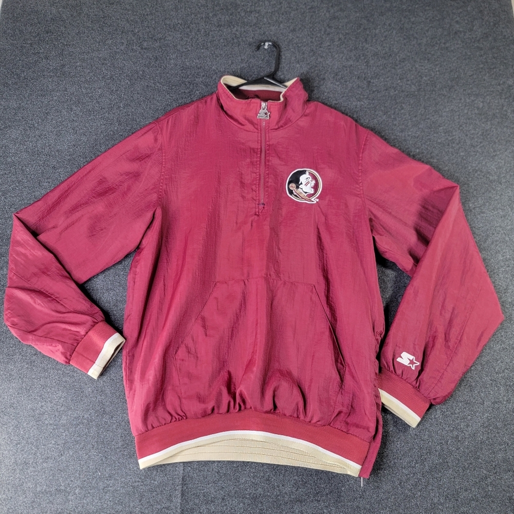 Vintage Florida State Seminoles Starter 3/4 Zip Pullover Jacket Men's Medium